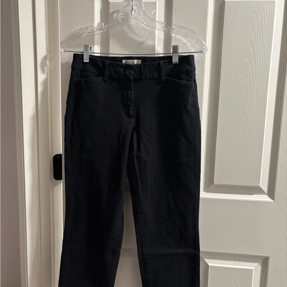 Talbots Black Straight Leg Slacks
